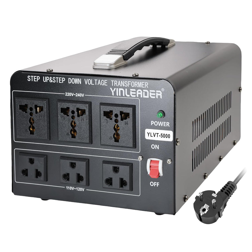 Yinleader 5000W PRO Voltage Transformer Converter Step Up/Down 110V/220V