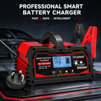 Yinleader 20A Smart Car Battery Charger 12V/24V Intelligent Trickle Charger & Maintainer with LCD Display